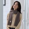 Basic Rib Knit Muffler (Cocoa)