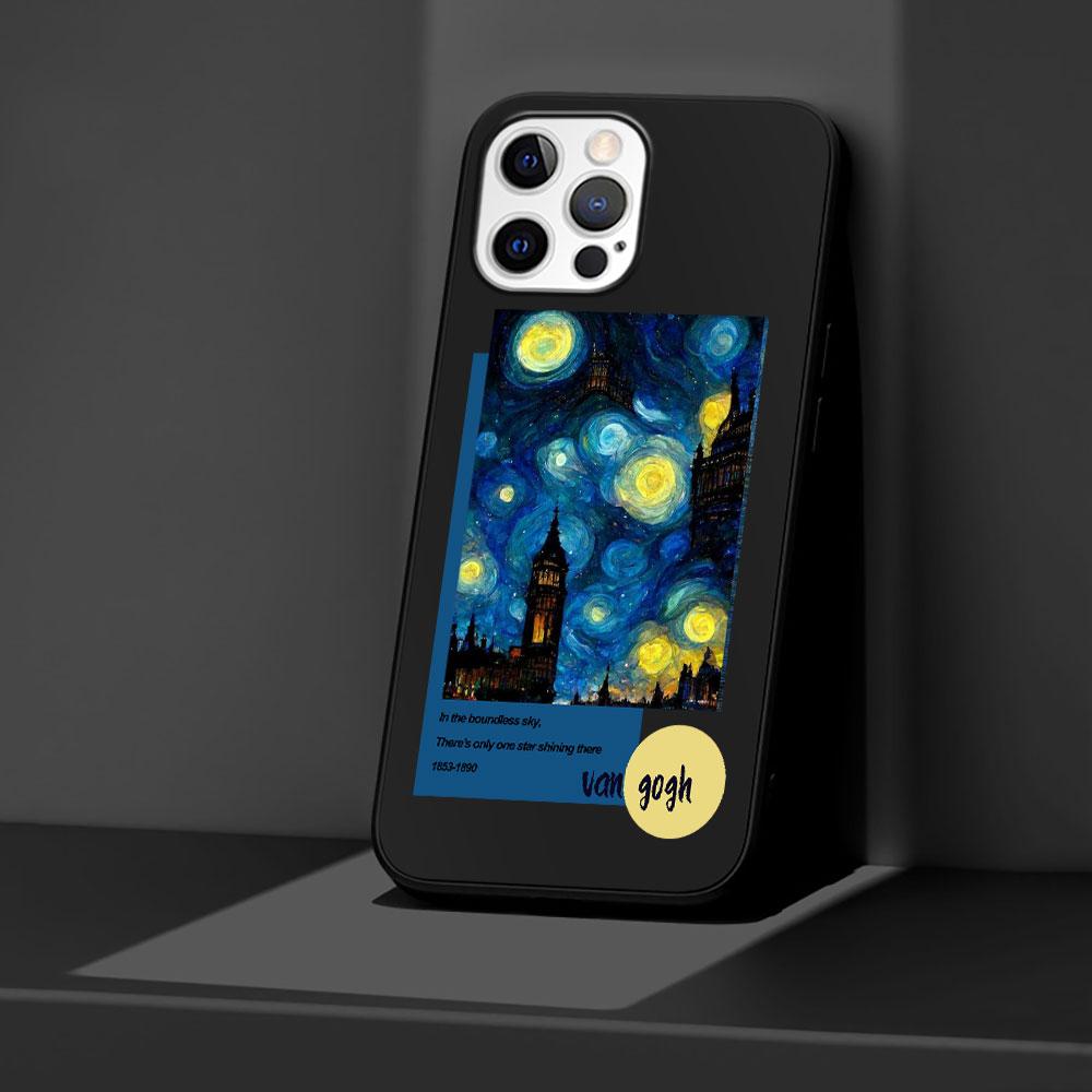 Van Gogh Art Case for Apple iPhone 13 14 Plus 11 12 Mini 15 Pro Max 7 8 SE 2020 X XS XR Silicone Soft Phone Cover