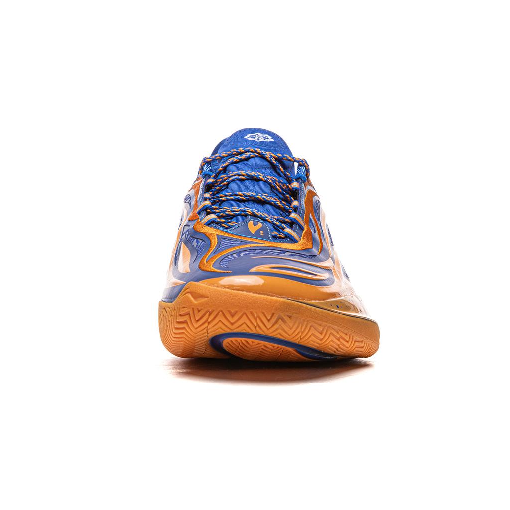 Li Ning Wade 808 5Ultra V2 Basketball Shoes Men's Low Top Blue Orange ABAV045-5