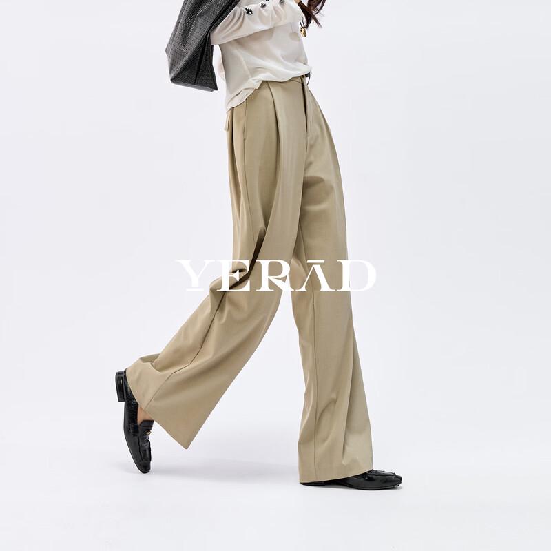 YERAD Women s Lyocell Acetate Wide-Leg Trousers 30