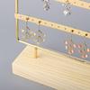Jewelry Display Stand Durable Earring Organizer with 120 Holes Earrings Rack