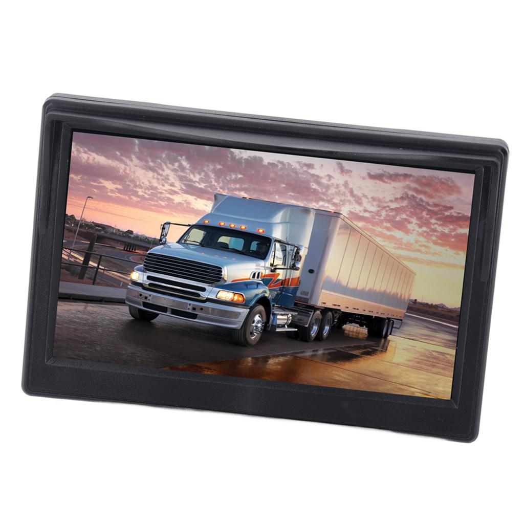 5in Backup Camera Monitor High Definition 170 Degrees  Wide Angle Rear View System for RV Trailer Round