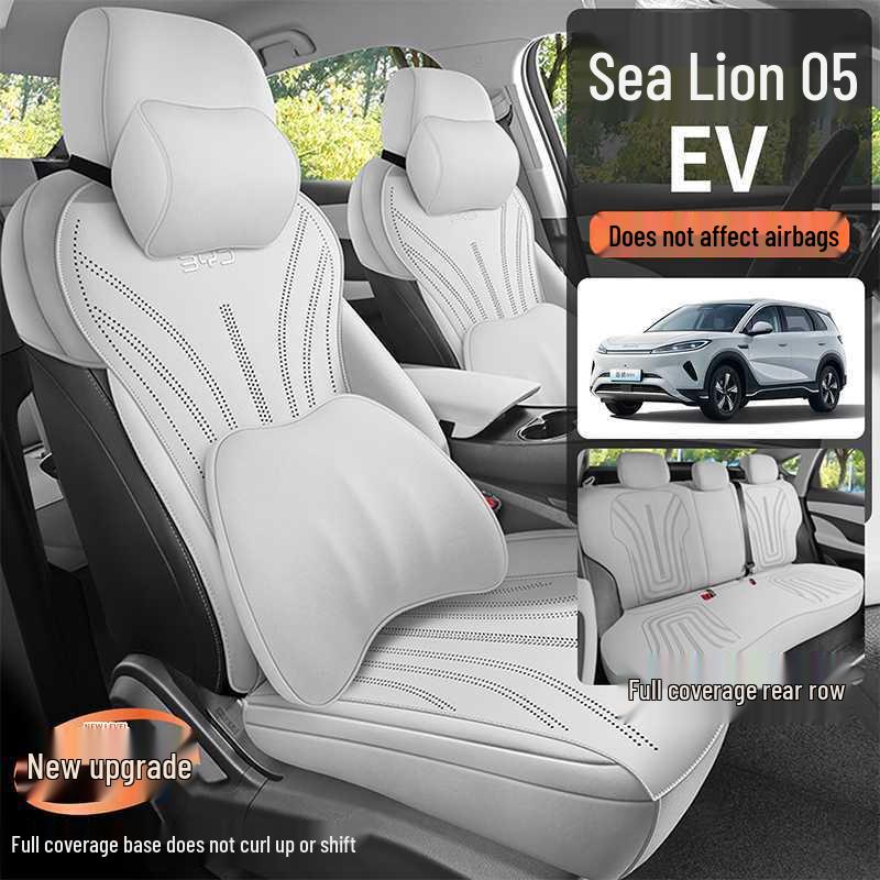 Funda de Cojín de Asiento de Ante para BYD Sea Lion 05EV - Ajuste Universal para las Cuatro Estaciones