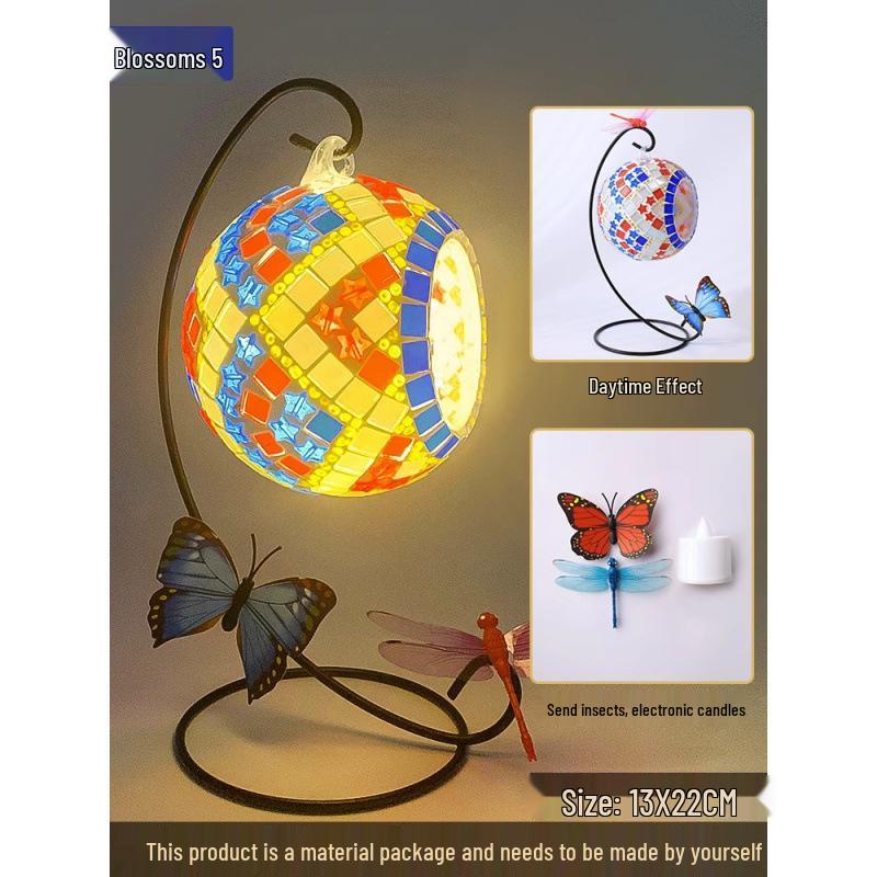 DIY Mosaic Candle Holder Kit: Parent-Child Interactive Decoration & Creative Team-Building Activity