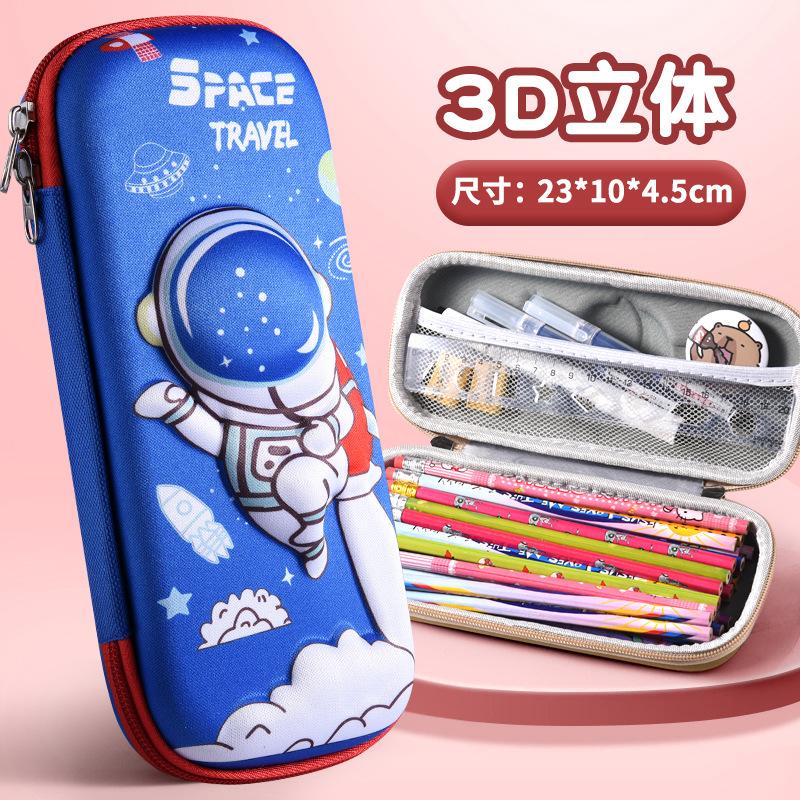 3D School Stationery Box Pencil Case - Girls' Cartoon Design - Large Capacity - Pencil Box For Students And Children - Gift For Kids