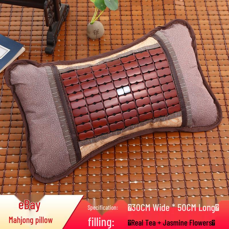 Bamboo Cooling Summer Pillow - Ice Silk Rattan for Dormitories
