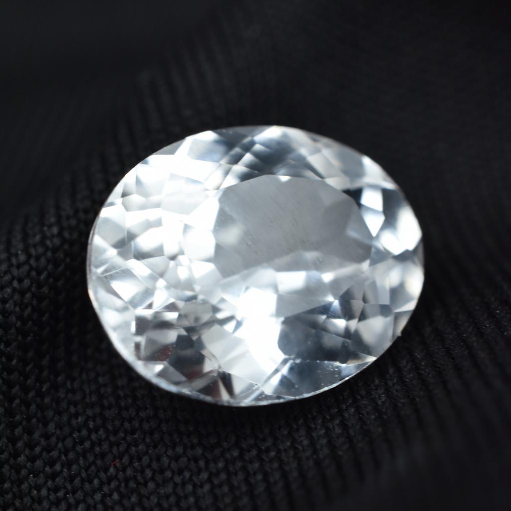 Natural White Sapphire Loose Gemstone 5.30 Ct Oval Cut Earring-Ring September Birthday Birthstone