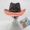 Western Cowboy Hat Print Retro Men'S Outdoor Hat Style Straw Hat Knight Straw Hat