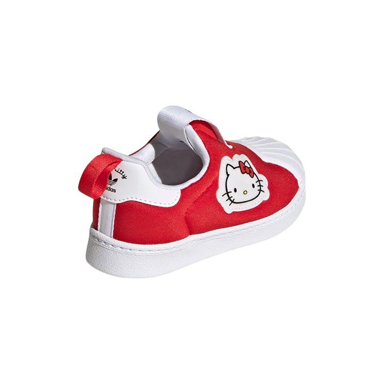 Adidas Hello Kitty X Superstar 360 I Vivid Red Baby Sneakers Cloud-White Core-Black GY9213