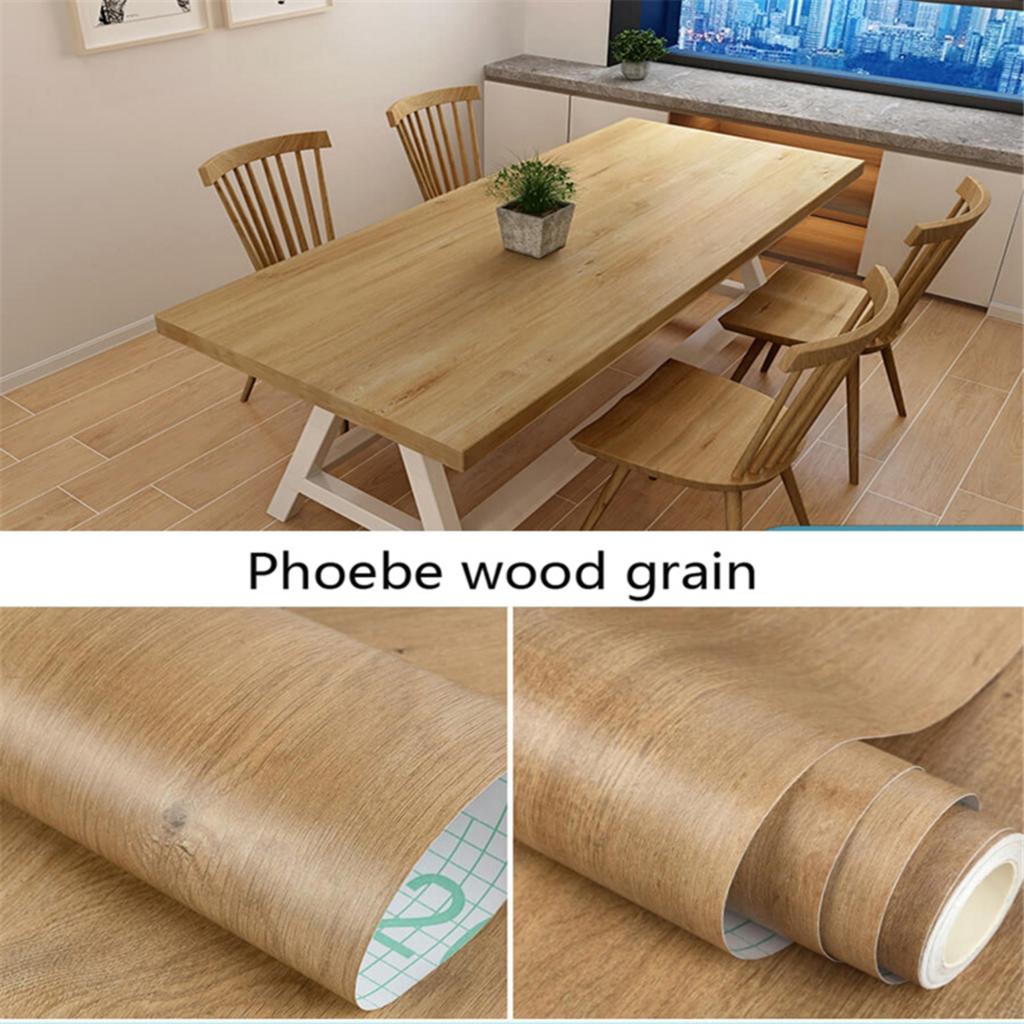 White Wood Peel And Stick Paper Decorative Self-Adhesive Film For Furniture Real Wood Tactile Sensation Surfaces Easy To Clean