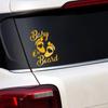 Baby On Board Warning Text for Mothers, Dads, Pregnant Women, Personalized Rear Window Car Stickers Accessories
