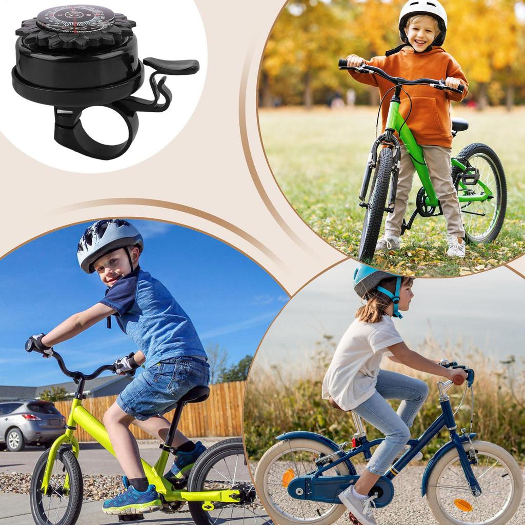 Bike Bell Road Bike Bell Cycling Accessory Handlebar Chime Compass For Kids School City Mountain Park Commute Racing Outdoor