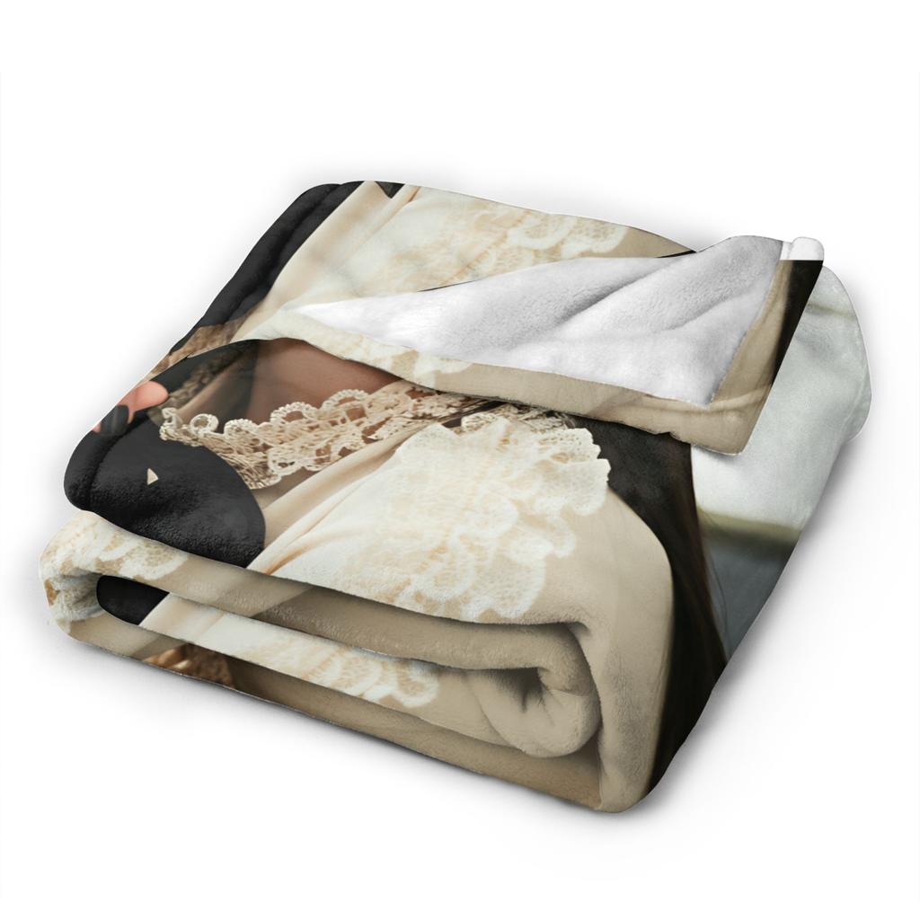 Actor Sofia Carson Flannel Blanket Winter Soft Bedding Throws for Children Bedroom Comfortable Bedspread Sofa Bed Cover