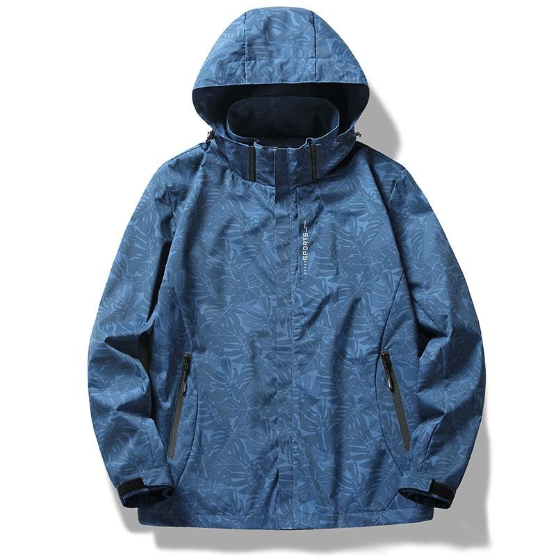 Unisex Camo Outdoor Windproof Waterproof Hooded Jacket Hiking Camping Travel Lightweight Breathable Sport Coat