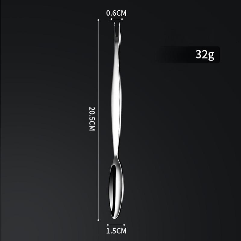 304 Stainless Steel Crab Needle Lobster Hairy Crab Fork Spoon Dual-use Household Seafood Pick Meat Eating Crab Tools