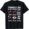 Lustiger Traktorliebhaber 6 Dinge, die ich in meiner Freizeit mache Traktor Geschenk Unisex T-Shirt