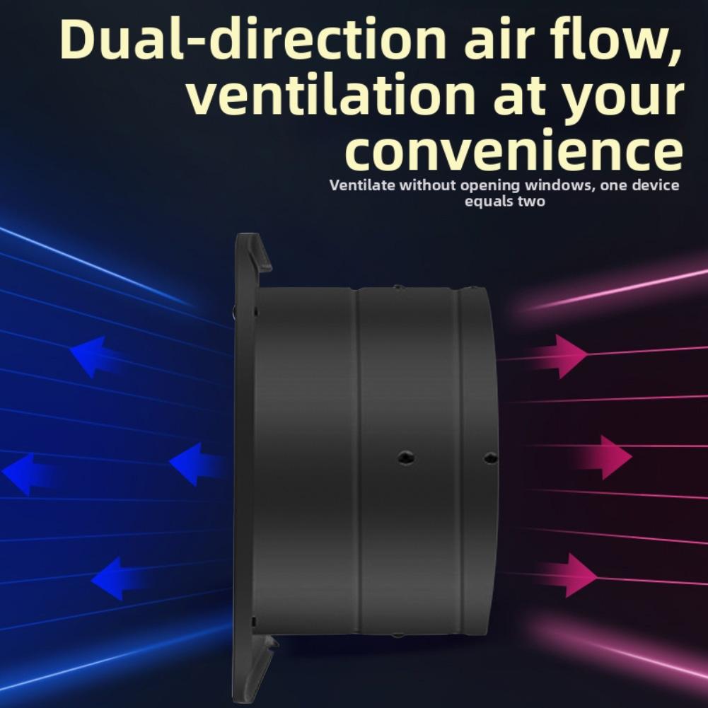 Industrial 6 Inch Exhaust Fan with Copper Motor Thermal Protection Metal Frame for Garage Workshop and Warehouse Ventilation