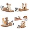 Creative Cat Model Figurine Pvc Collectible Desk Decor For Pet Lovers