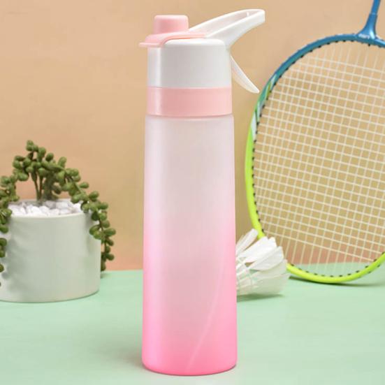 700ml Water Bottle Large-capacity BPA Free Spray Design Gradient Color Girls Outdoor Sport Fitness Water Cup Daily Use