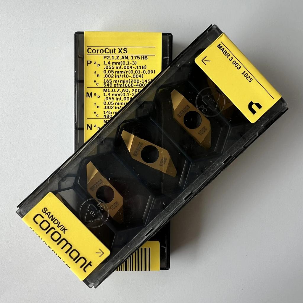 Sandvik / MABR3003 1025 / Industrial Indexable Carbide Inserts 10 Pcs