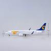 1:80 Scale Large 47CM Model Airplane Mongolian Airlines Boeing 737 Plane Models Diecast Airplanes with LED Light for Collection