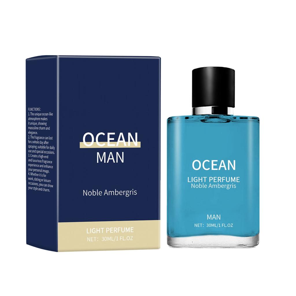 Men's Perfume Light Blue Perfume Ocean Men The Unique Makes It Stand Out Showing Masculine Charm And Elegant Temperament30ML