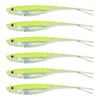 6Pcs Soft Lures Floating Baits Artificial Swimbaits Fork Tail Swimbaits Lures Soft Artificial Baits Fishing Lures