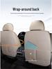 Universal Four Seasons Full Coverage Linen Seat Cushion Set for Small Cars