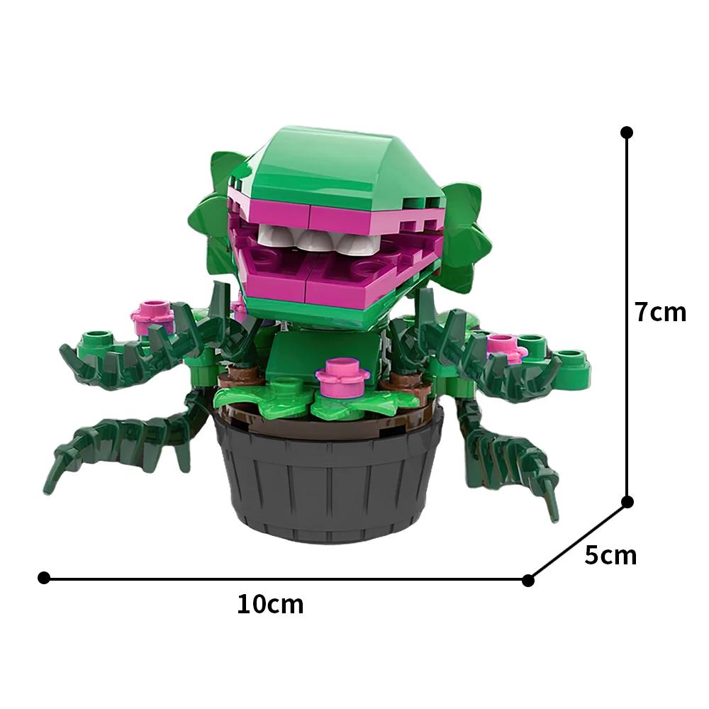 Gobricks MOC Potted plants Cannibal Flowers Building Blocks For Movie Audrey II-Little Shop of Horrors Flowers Bricks Toys Gifts