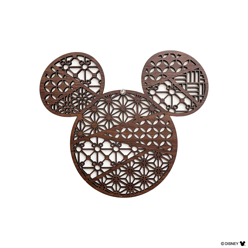 

This 30cm round wooden wall art panel features a Mickey Mouse motif in a perfect for living and This auspicious geometric panel is a perfect addition