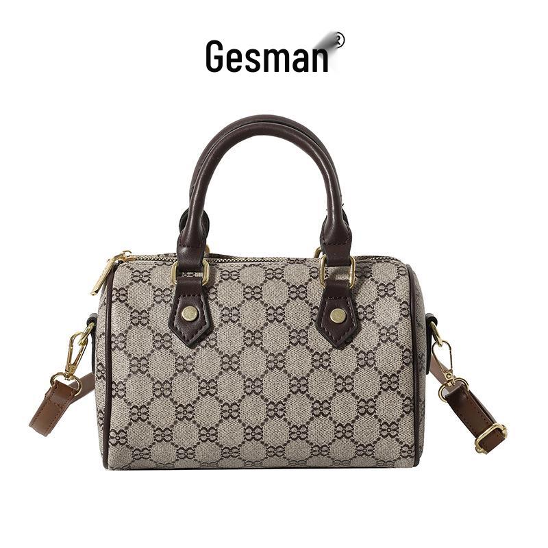 2025 Women's Classic Monogram Boston Pillow Bag - Versatile Fashion Handbag & Crossbody Shoulder Bag