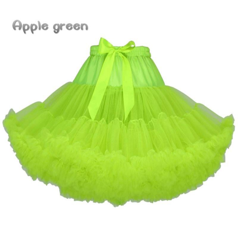 

Жінки Дівчата Лоліта Нижня спідниця Кринолін Нижня спідниця Swing Tutu Princess Skirt Hippy Cosplay Cute Dress колір зеленого яблука