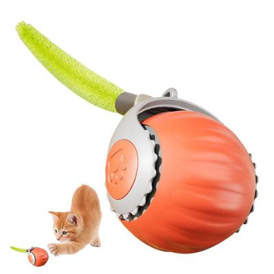 Indoor Cat Interactive Ball Automatic Touch Motion Rolling Ball Automatic Smart Rolling Ball With Tail For Indoor And Outdoor