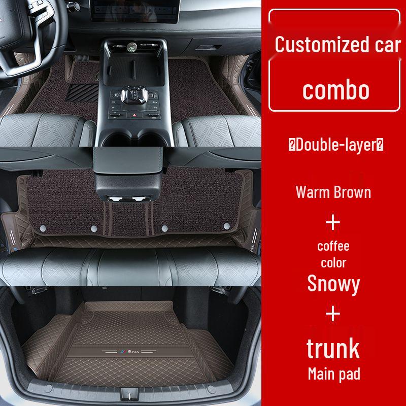 Double Layer Floor Mats for BYD Qin Plus/Plus DMi/Plus EV