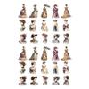 1 Sheet Handbook Sticker Set, Scrapbooking Decorative Sticker Adhesive Sticker for Luggage Glass Planners Notebook