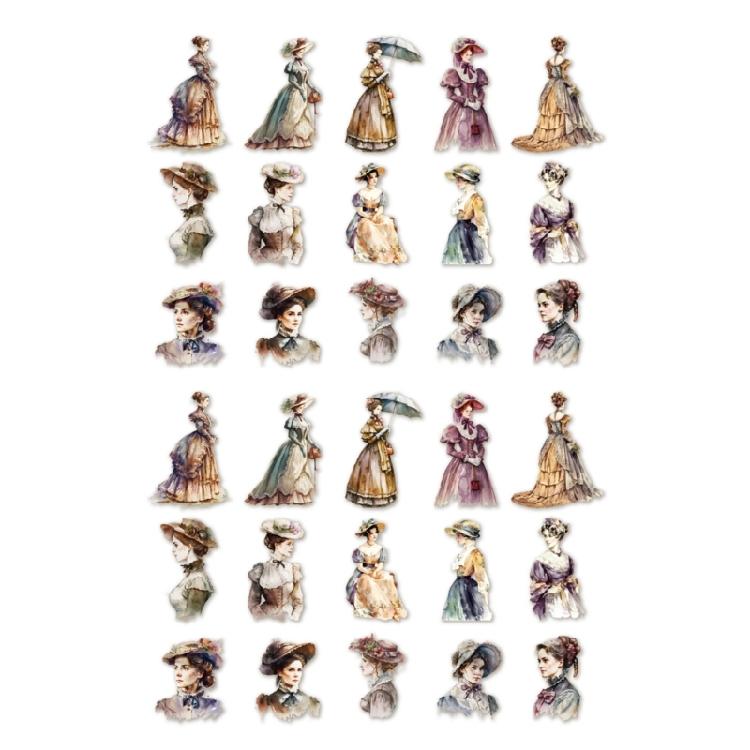 

1 Sheet Handbook Sticker Set, Scrapbooking Decorative Sticker Adhesive Sticker for Luggage Glass Planners Notebook