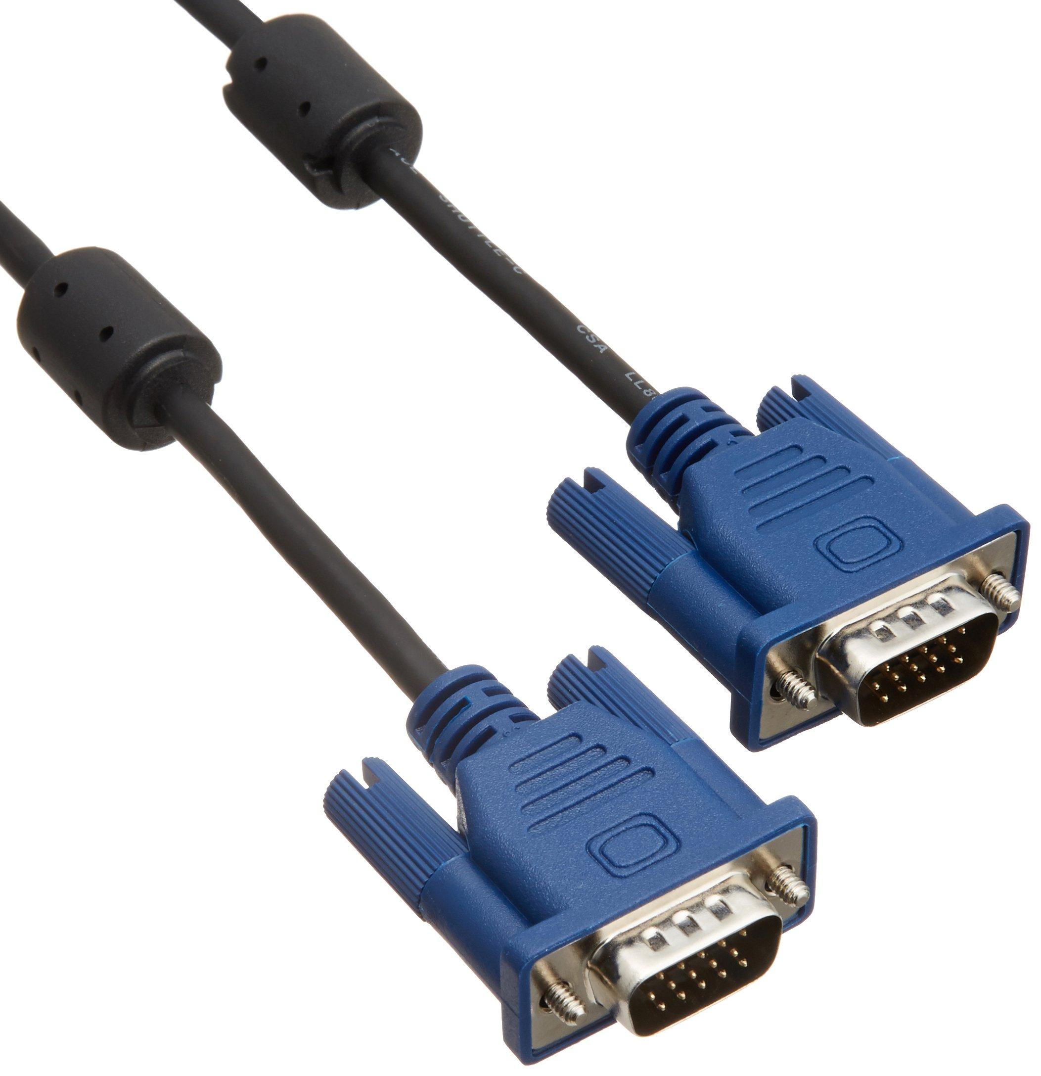 

ELECOM Display Cable Pin 20m Black D-Sub15 VGA-VGA CAC-L20BK чорний