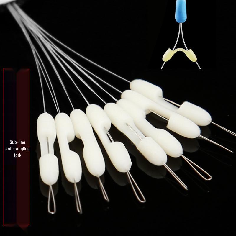 

Силиконовый разветвитель лески против запутывания с двойным крючком и дизайном стопора Small (for 0.4-1.5 line diameter)