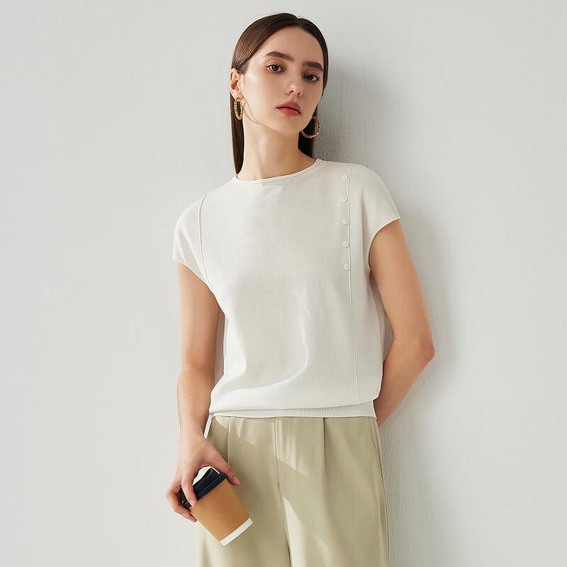 Zhaojun Women's Spring/Summer Mulberry Silk Blend Sleeveless Knit Top