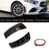 2Pcs Car Air Vent Hood Side Fender Stickers Wheel Arch Eyebrow Protector Decor