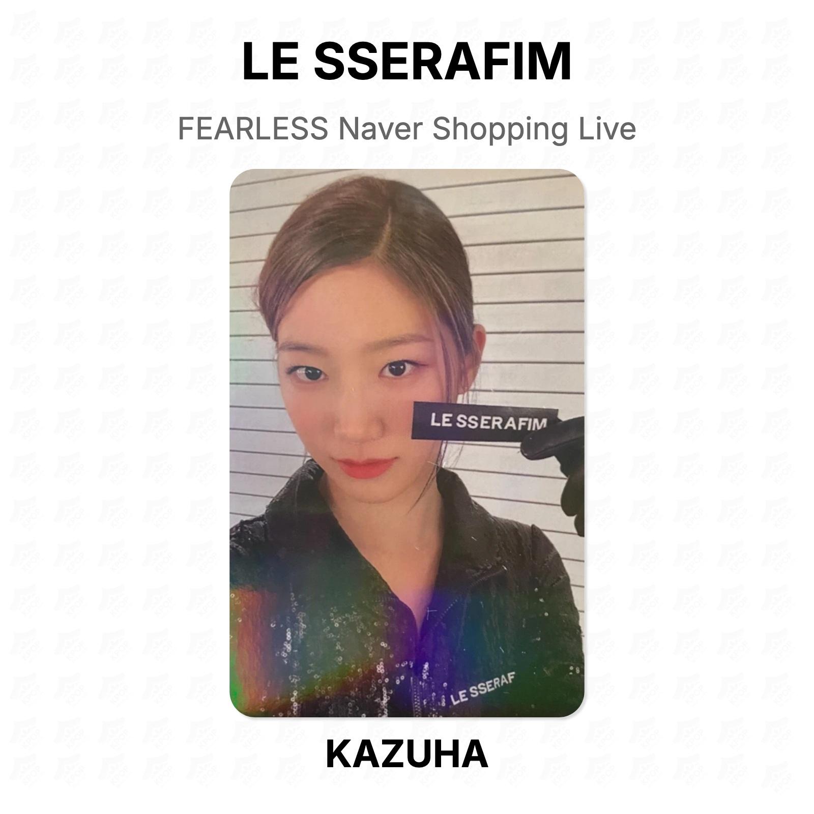 LE SSERAFIM FEARLESS Naver Shopping Live Official Photocard KAZUHA