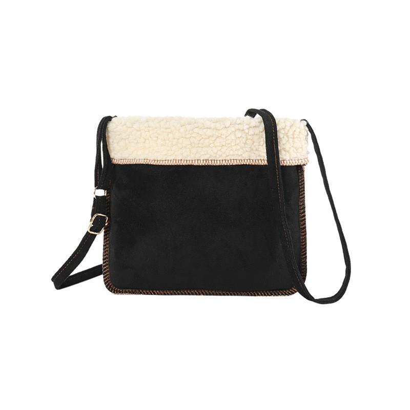 Wholesale Fashion Plush Flipped Shoulder Messenger Bag Women 2023 Winter New Casual Trendy Versatile Small Square Bag