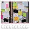 124Pcs Craft Magnets Glass W Adhesive Backing And Transparent Clear Glass Cabochons DIY Craft Fridge Magnets Sticker Easy To Use