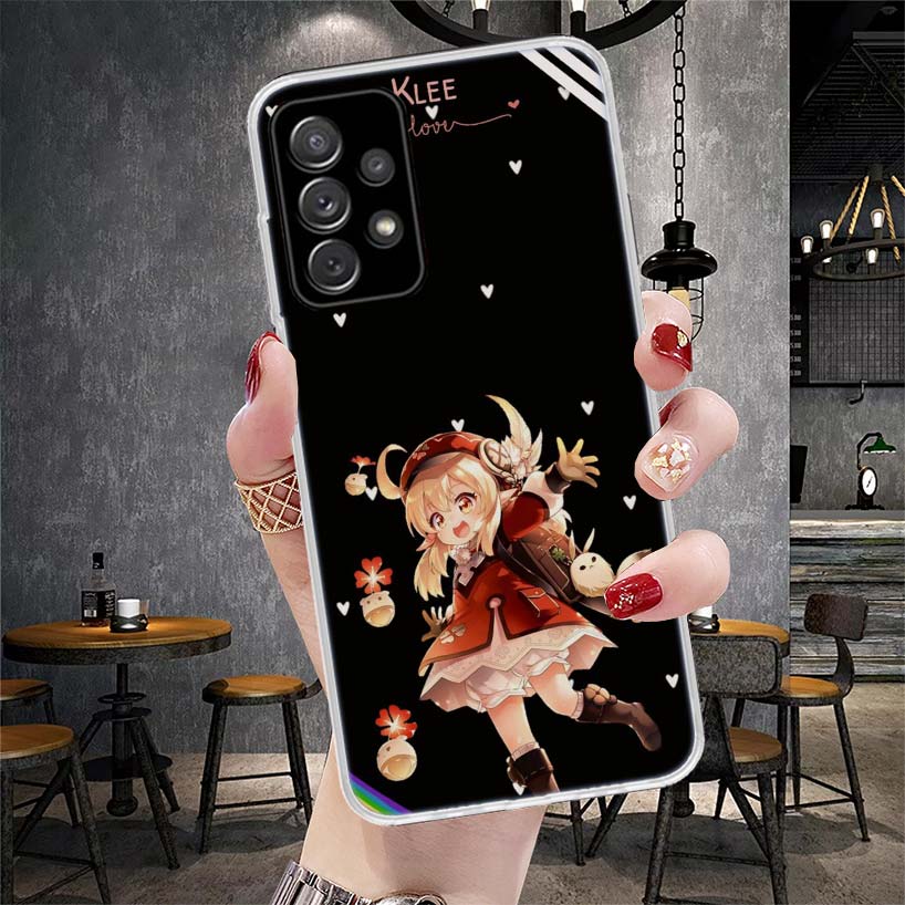 Genshin Impact Klee Phone Case For Samsung Galaxy A12 A22 A32 A52 A72 A02S A51 A50S A71 A70 A31 A20S Note 20 Ultra S10 A10S Gala