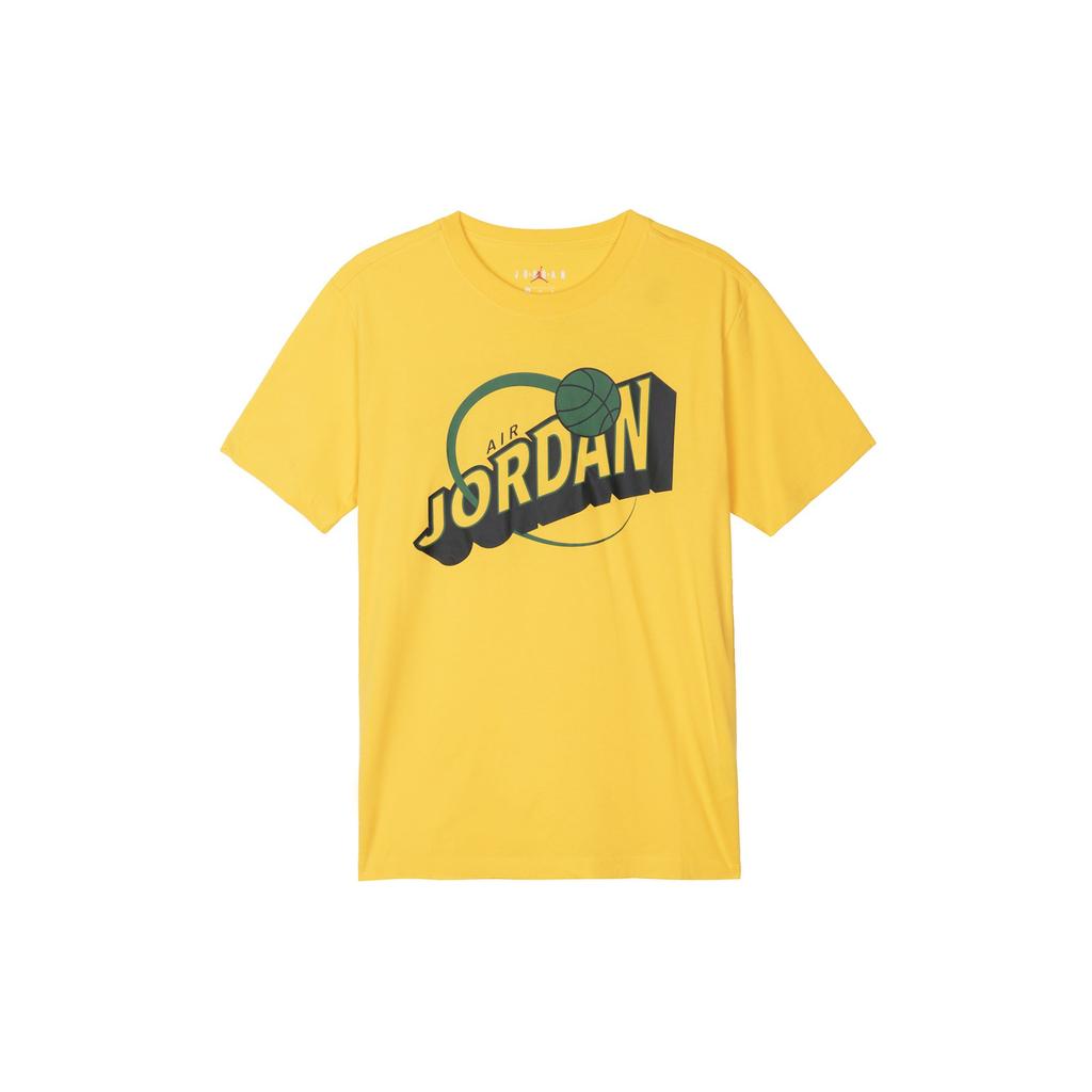 Jordan Set In Sleeve T Shirt Men's Yellow CT2001-741