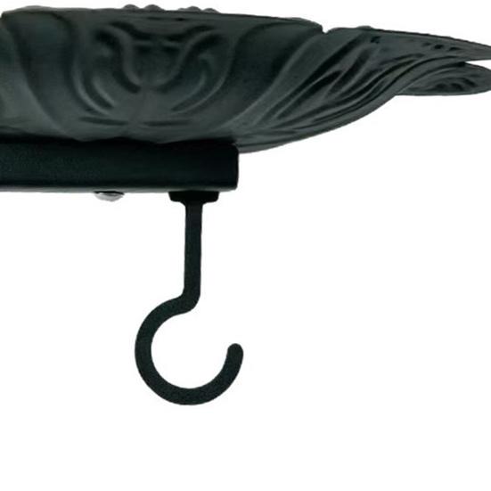 Metal Bird Feeder with Hanging Bracket Wall Mounted Bird Bath Heavy Duty Wall Hanger Hook for Planters Lanterns Wind Chimes