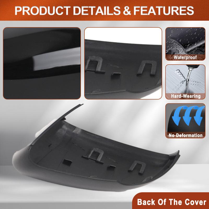 Car Left/ Right Side Door Wing Rearview Mirror Cover Caps Decoration For  VW Polo MK5 2009 - 2017 6R0857537B, 6R0857537C