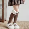 Autumn&Winter Plush Hosiery Cotton Bow Socks Harajuku Lamb Wool Stocking  Toddle