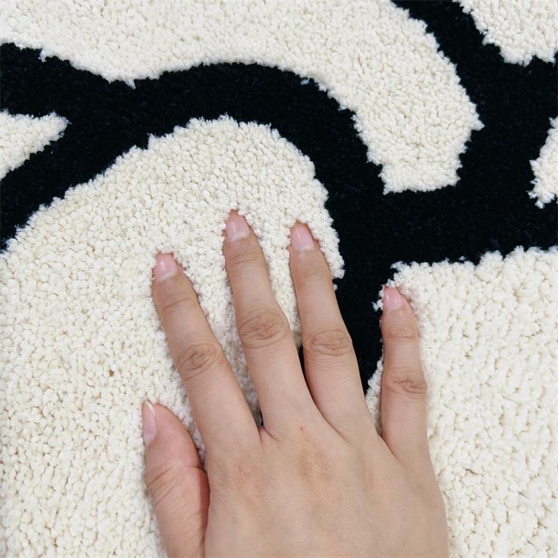 Funny Gesture Shaped Rug Creative Anti Slip Bathroom Carpet Plush Absorbent Area Mat For Bedroom Living Room Decor
