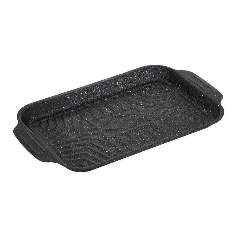 ZISIZ Maifan Stone Rectangular Grill Pan, Small (No Handle)